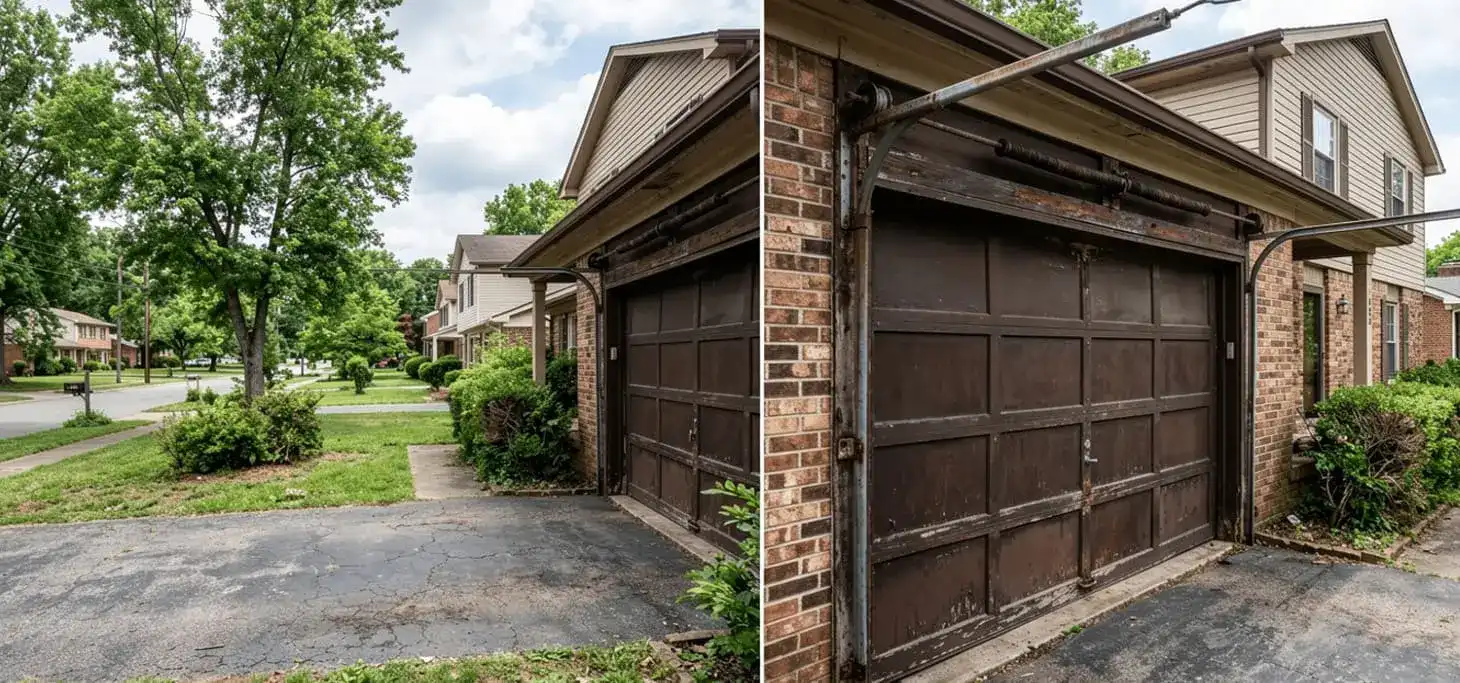 Established Antioch neighbourhood home along Bell Road or Cane Ridge corridor with aging garage door hardware approaching service life