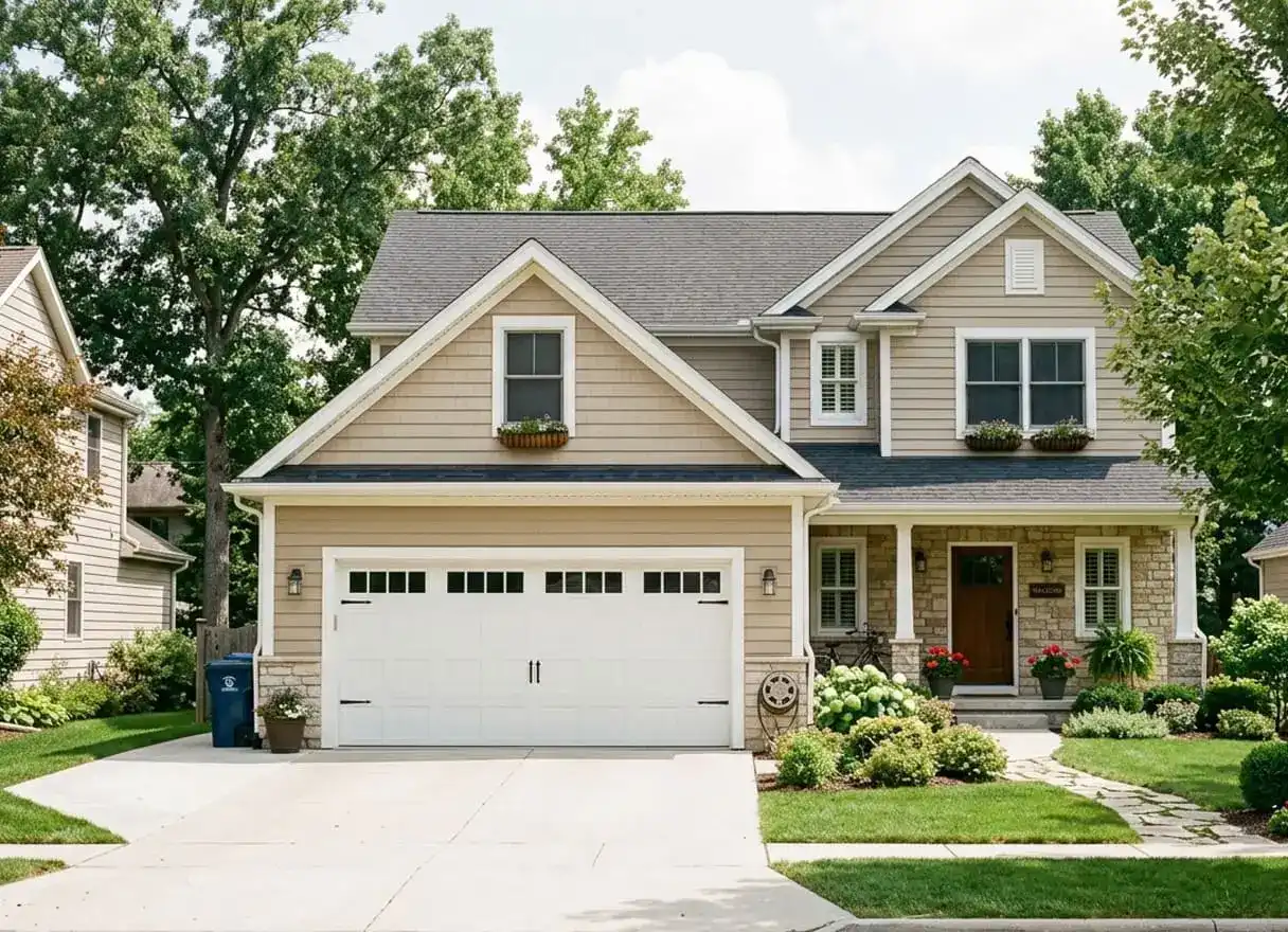 Franklin Tennessee Williamson County residential home with garage door — typical Sullivan Farms or Westhaven property we service