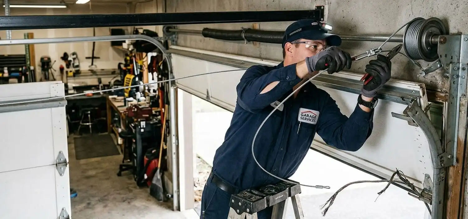 Garage door lift cable repair and replacement in Smyrna TN