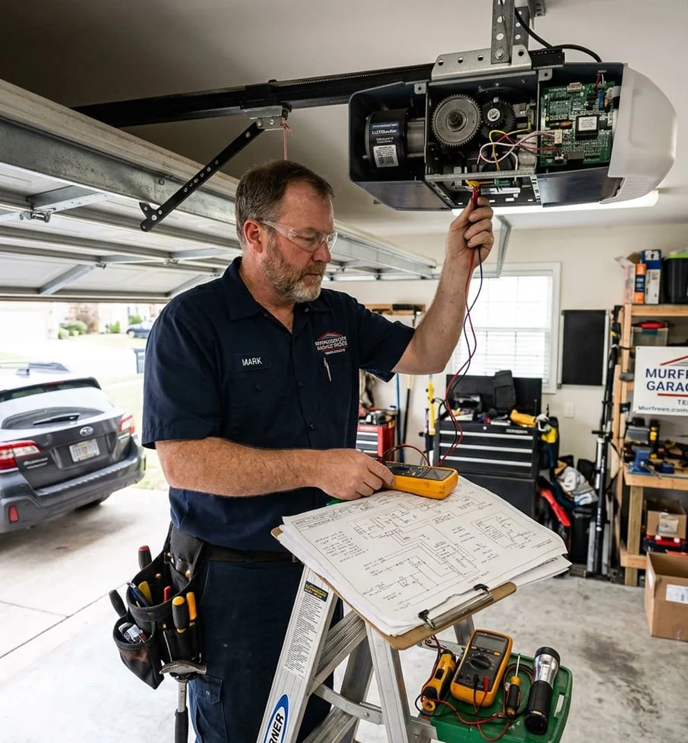 Garage door opener diagnosis Murfreesboro TN technician