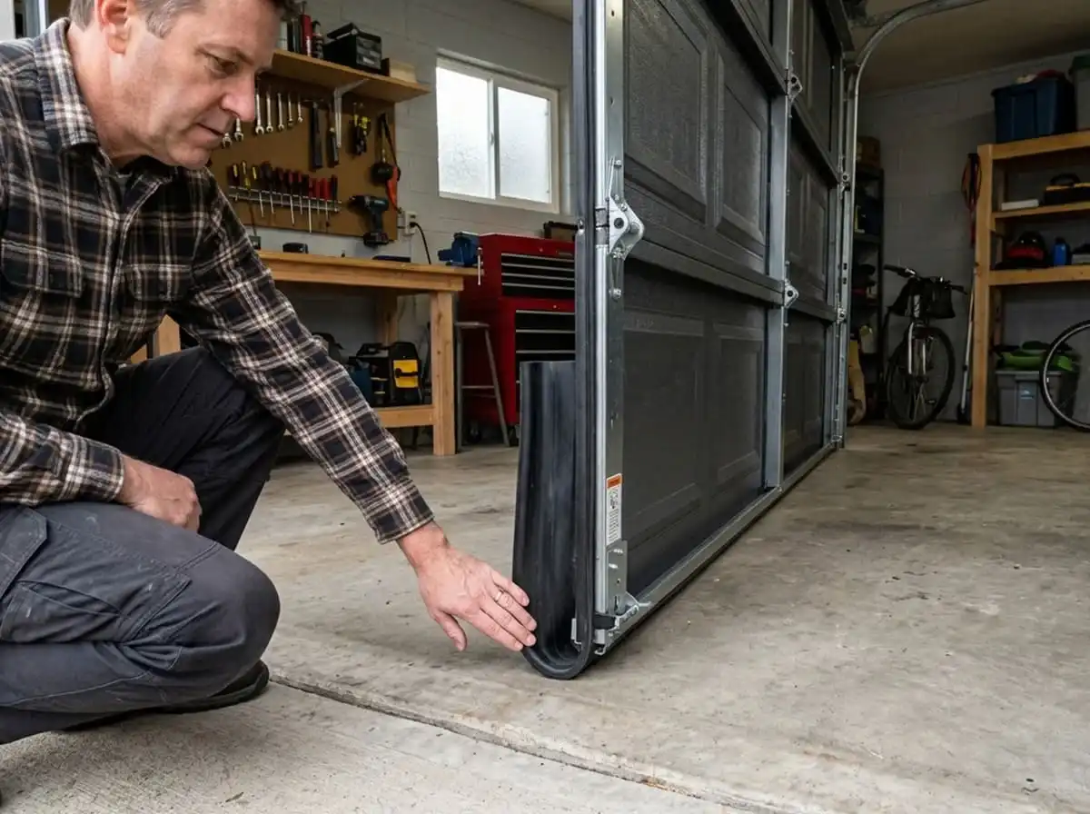 Insulated garage door helping with energy efficiency