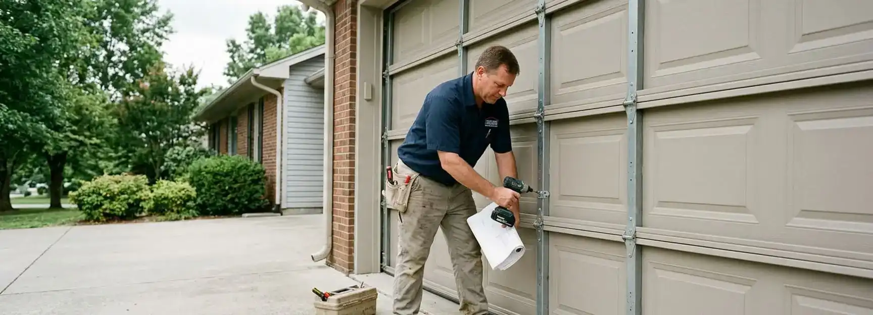Insulated steel garage door — most popular in Middle Tennessee