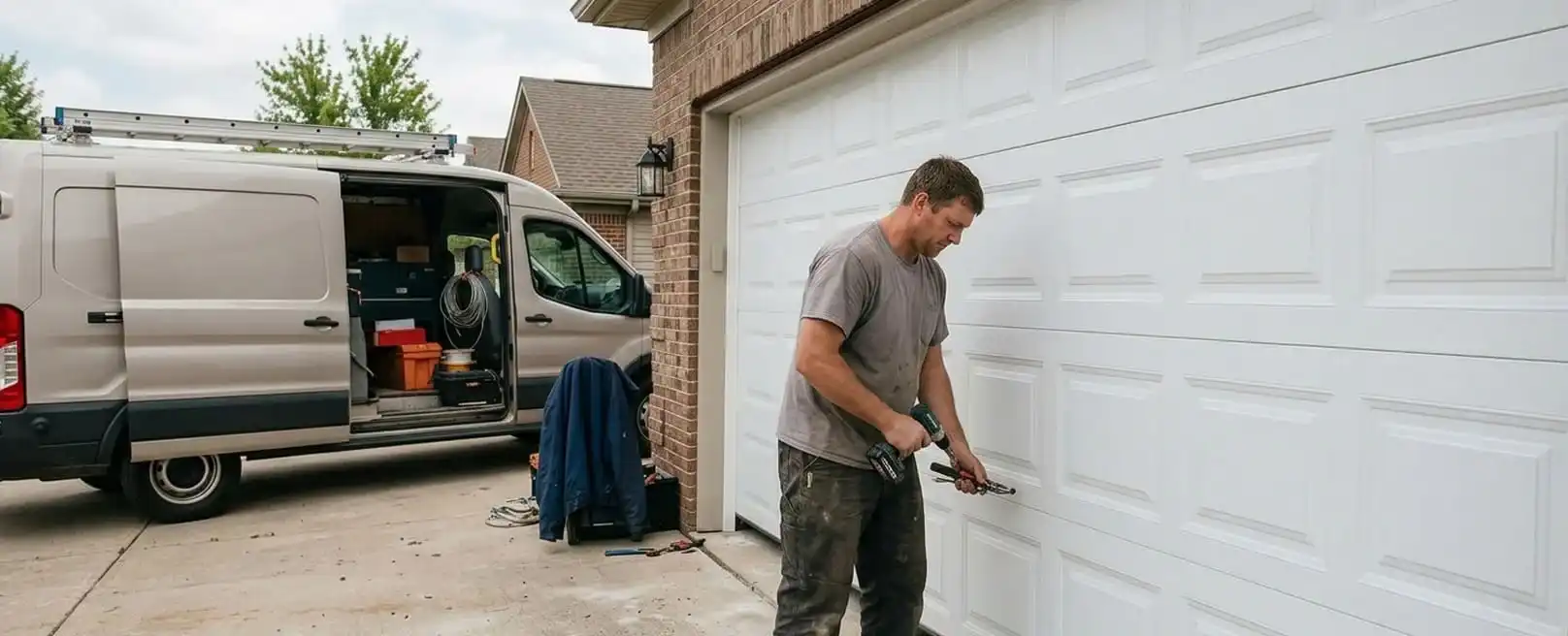 New garage door installed and ready