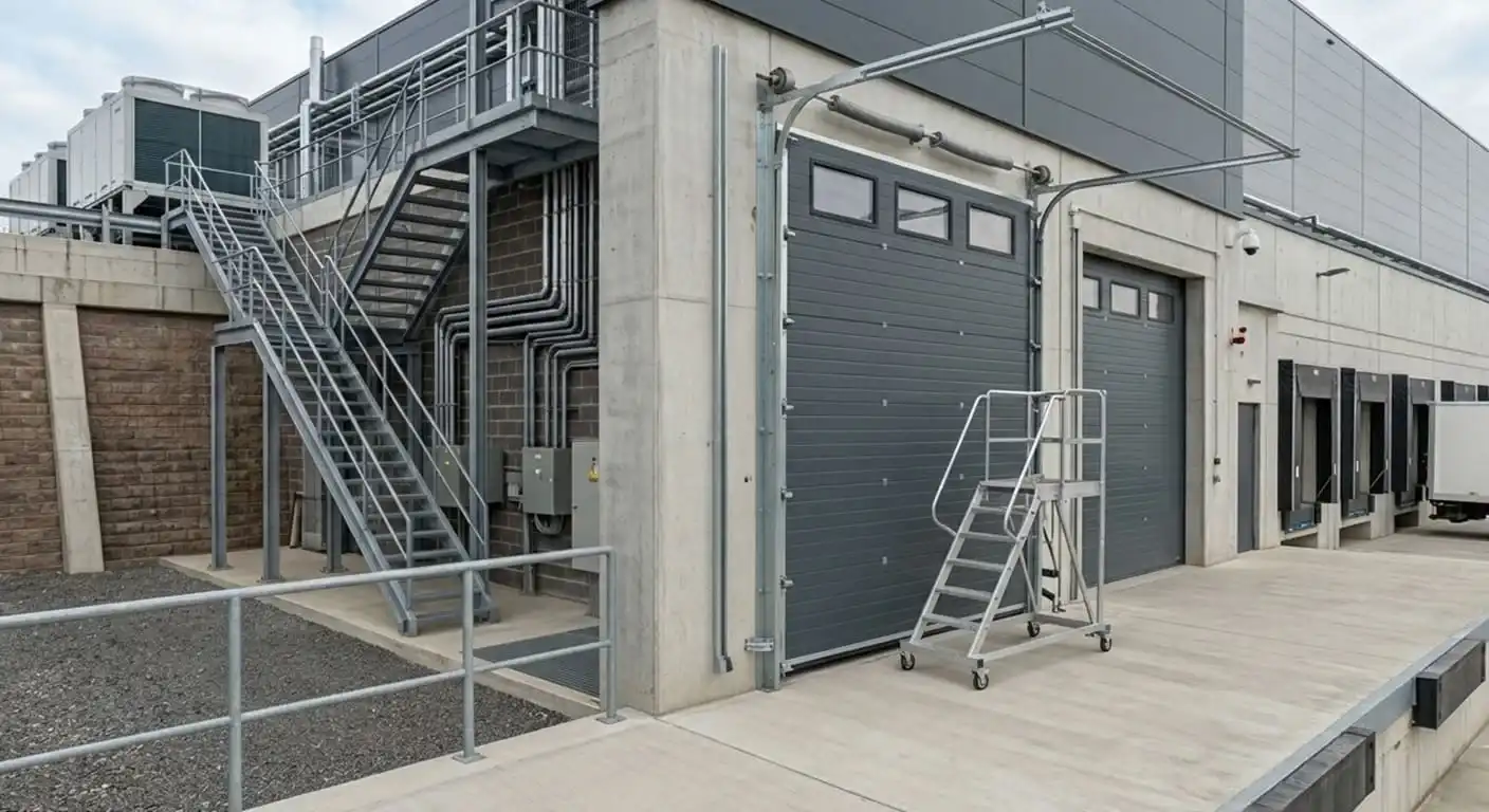 Commercial garage door after installation project in Murfreesboro TN