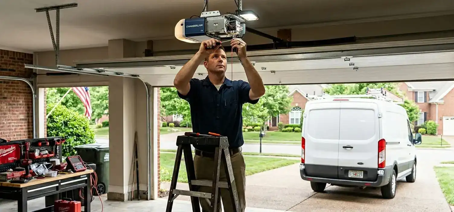 LiftMaster Chamberlain garage door opener repair in Brentwood Tennessee