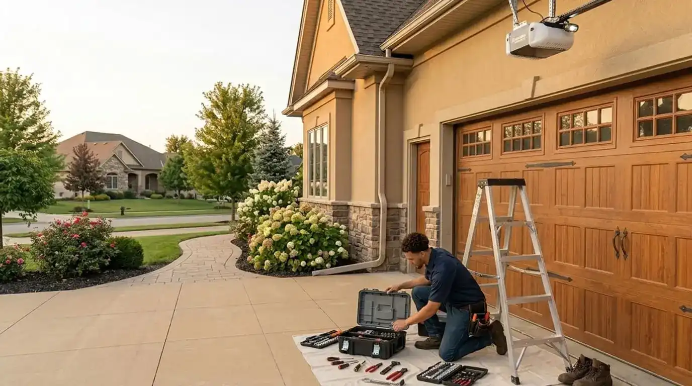 Professional residential garage door opener repair after service in Murfreesboro TN