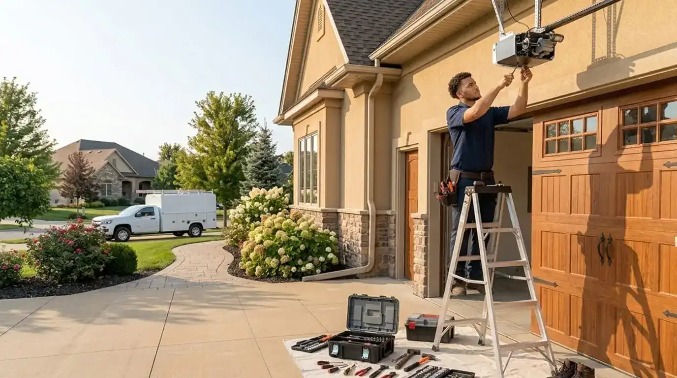 Professional residential garage door opener repair before service in Murfreesboro TN