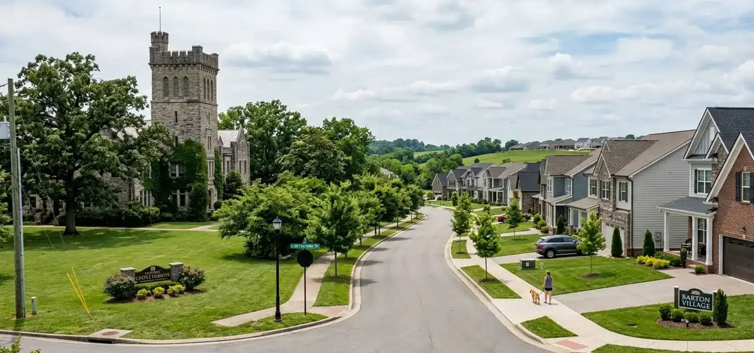 Lebanon Tennessee Wilson County residential home representing the diverse housing stock from historic Castle Heights to new Barton Village developments off South Hartmann Drive