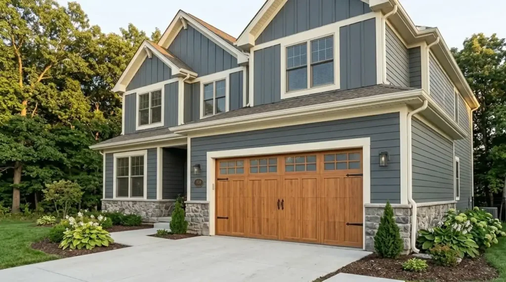 Residential modern style garage door repair service in Murfreesboro TN