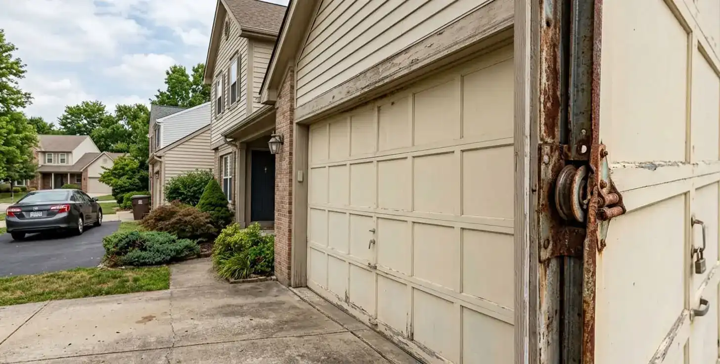 Premium Franklin Tennessee home in Westhaven or Fieldstone Farms with visible garage door requiring professional repair