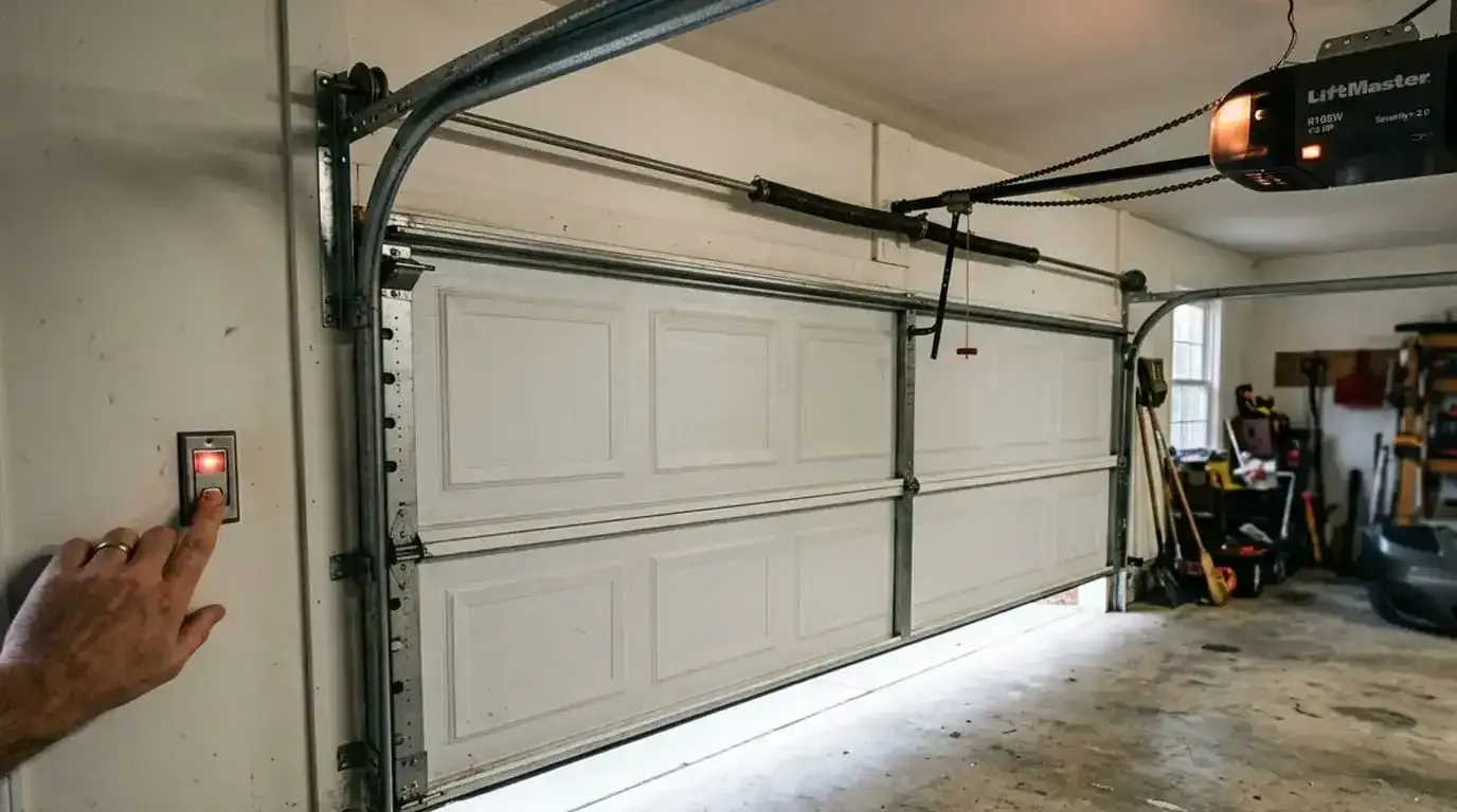 Garage door travel limit adjustment on an opener in Smyrna, TN